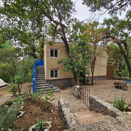 La Cabana Azul Al Fondo Del Bosque De Tepoztlán Esterno foto